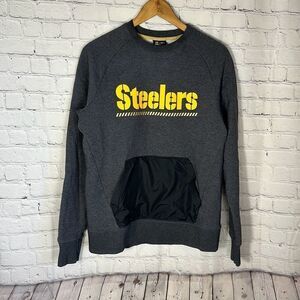 Nike Mens NFL Pittsburgh Steelers Polyester Front Pocket‎ Sweatshirt M Medium